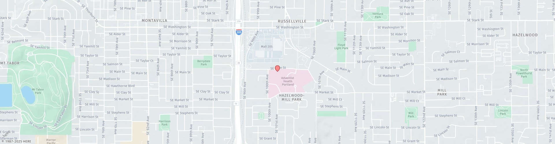 Location Map: 10000 Southeast Main Street Portland, OR 97216